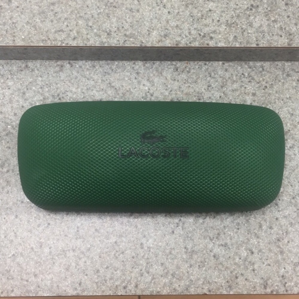 Lacoste 🐊 Glasses Case in gator green